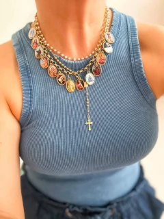 Colar Fé Infinita - dourado - 45cm - comprar online