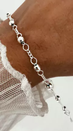 PULSERA DENARIO DIAMON PLATA 925 en internet