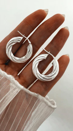 AROS SILVIA PLATA 925 en internet