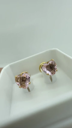 ABRIDORES CORAZON ROSA CHICO BAÑO DE ORO en internet