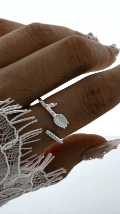 ANILLO AJUSTABLE MORA PLATA 925 - comprar online