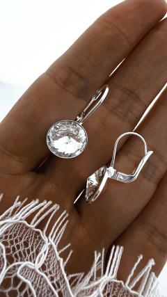 AROS DIAMANTI BLANCO PLATA 925 - comprar online