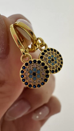 AROS OJIJI BAÑO DE ORO 18 K