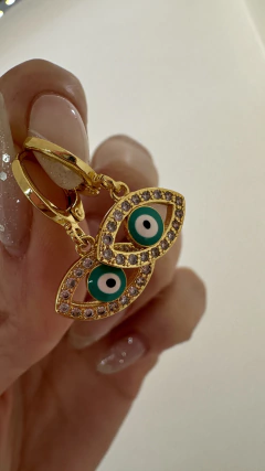 AROS PROTECT VERDE BAÑO DE ORO 18 K
