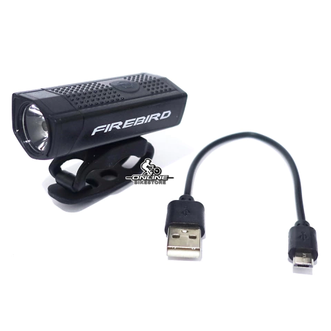 Luz Delantera Bici Fire Bird 350lm Recargable Led Silicona