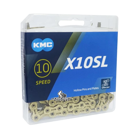 Cadena Bicicleta Kmc X10 Sl Gold 10v Compatible Shimano Sram
