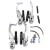 Kit Frenos Bicicleta V-brake Mtb Urbanas Aluminio Potentes - comprar online