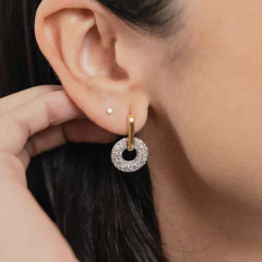 Cj 0055-1: Conjunto cículos cravejados. Duo de banhos. - Pendurikalhos