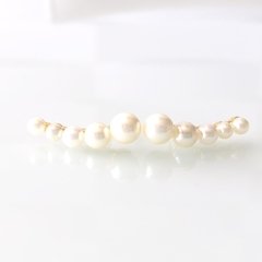 Br 0121-1: Brinco Ear cuff 5 pérolas. Banho ouro.