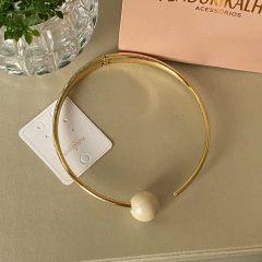 Ck 0105-1: Aro com esfera perolada - comprar online