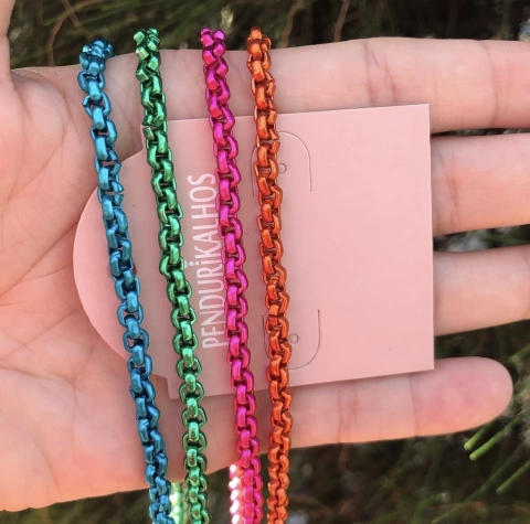 Cl 0250: Colar corrente neon