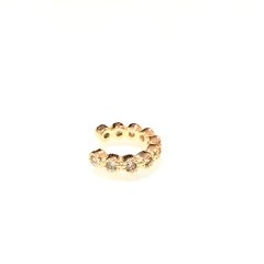 Pc 0004-2: Piercing zircônias. Banho ouro.