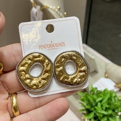 Br 0792-1: Brinco orgânico circular. Semijoia. - comprar online