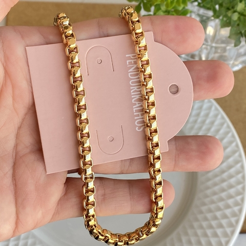 Cl 0258-1: Colar corrente lisa.