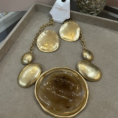Cl 0339-1: Maxi colar pedra central.