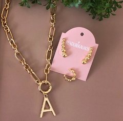 Cl 0178-1: Corrente dourada com letra