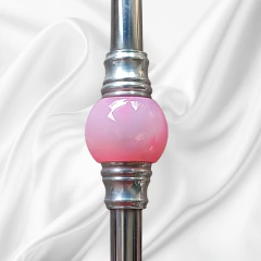 BOMBA PEDRA NATURAL ROSQUEAVEL REDONDA ROSA