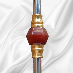 BOMBA ROSQUEAVEL OURO 18K SEXTAVADA MARROM