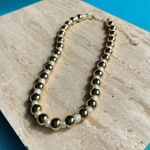 Colar Classic - Com Pérolas Barroca