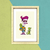 Print | Ilustración Digital | “Fridha y Jere” | Incluye marco y vidrio protector de 15 x 21 cm