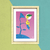 Print | Ilustración Digital | “这段等待” ( La espera ) ” | Incluye marco y vidrio protector de 15 x 21 cm