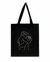 Tote Bag de gabardina | Black | Abrazo