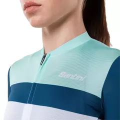 SANTINI JERSEY ECO SLEEK BENGAL W GREEN - Charly Bikes