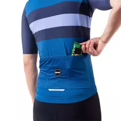 SANTINI JERSEY ECO SLEEK BENGAL M BLUE NAUTICAL - Charly Bikes