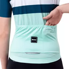 Imagen de SANTINI JERSEY ECO SLEEK BENGAL W GREEN