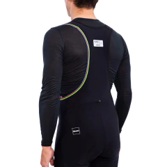 SANTINI CALZA UCI RAINBOW WINTER MAN BLACK LARGA - Charly Bikes