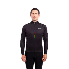 SANTINI CAMPERA UCI RAINBOW WINTER BLACK en internet