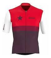 SANTINI JERSEY BLACK STAR 2021 RED M