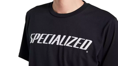 SPECIALIZED WORDMARK TEE SS MEN BLK - Charly Bikes
