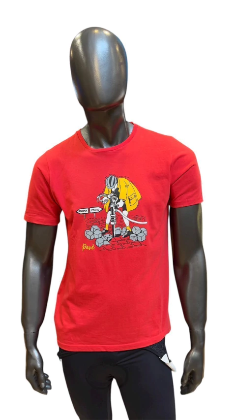 PAVE REMERA M/C ROUBAIX ROJO