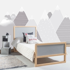 CAMA OSLO GRIS - El corral muebles