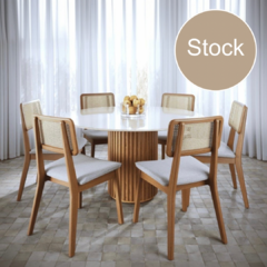 MESA REDONDA OFF WHITE - tienda online