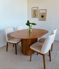 Imagen de MESA OVAL MADERA