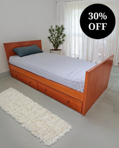 CAMA SILVIA CON CAJONES - OUTLET - comprar online