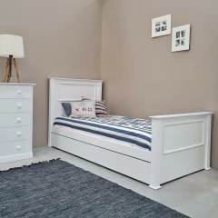CAMA NOCHE PREMIUM + CARRITO - El corral muebles