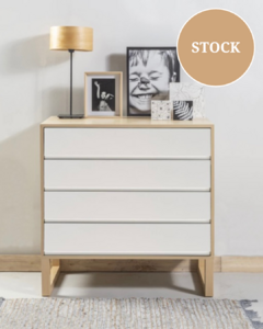 CÓMODA OSLO 4 CAJONES BLANCO - comprar online