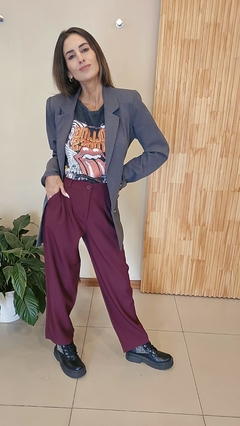 SACO ZAIRA GRIS OSCURO - comprar online