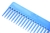 Pente Desembaraçador de Dentes Largos da Escovas Fidalga, feito de plástico resistente, ideal para desembaraçar todos os tipos de cabelo.