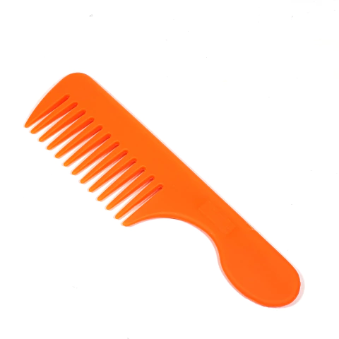 Pente com Cabo Escovas Fidalga - Produto de plástico resistente com dentes largos para desembaraçar e pentear cabelos.