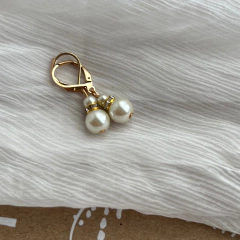 Aros de perlas 0,8 mm dorado