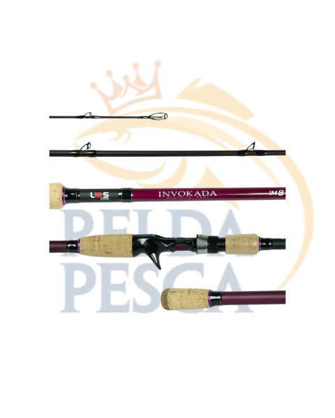 VARA LUMIS INVOKADA PRO PURPLE 8'0" 20-50LB 2P CARRETILHA