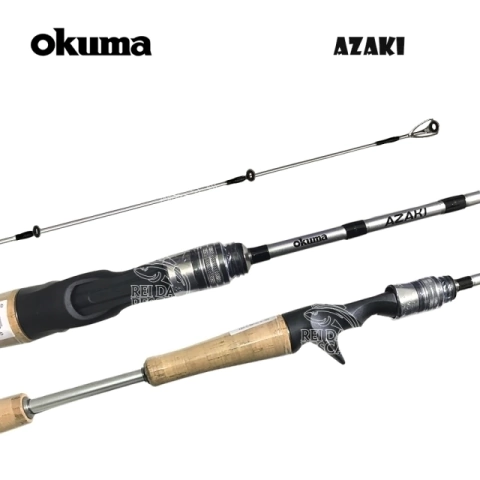 VARA OKUMA AZAKI 6'6'' 7-14LB 2 PARTES CARRETILHA