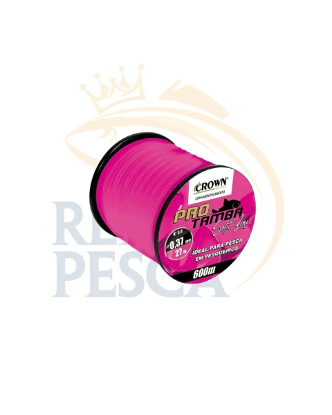 LINHA CROWN PRO TAMBA SOFT PINK 0,37MM 600M