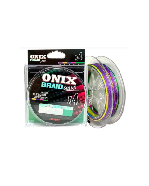 LINHA FASTLINE ONIX BRAID MULTICOLOR X4 35LB 150M