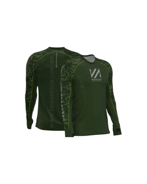 CAMISA MAR NEGRO PREIMUM FLEX - CAMO GREEN