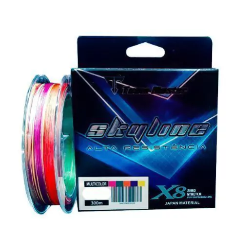LINHA TEAM MASTER SKYLINE X8 MULTICOLOR PE8 92LB 500M